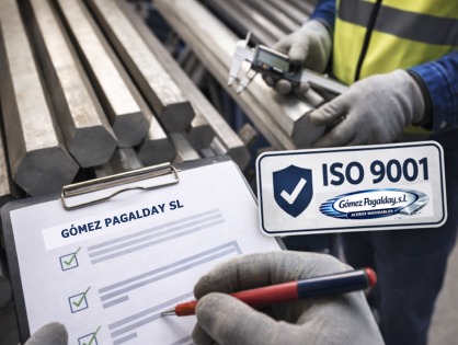 CALIDAD ISO 9001ACEROS INOXIDABLES GOMEZ PAGALDAY